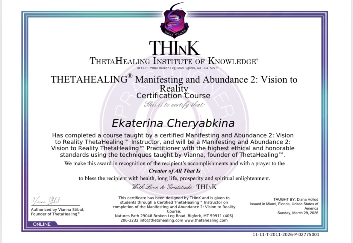 ThetaHealing — Manifesting & Abundance 2