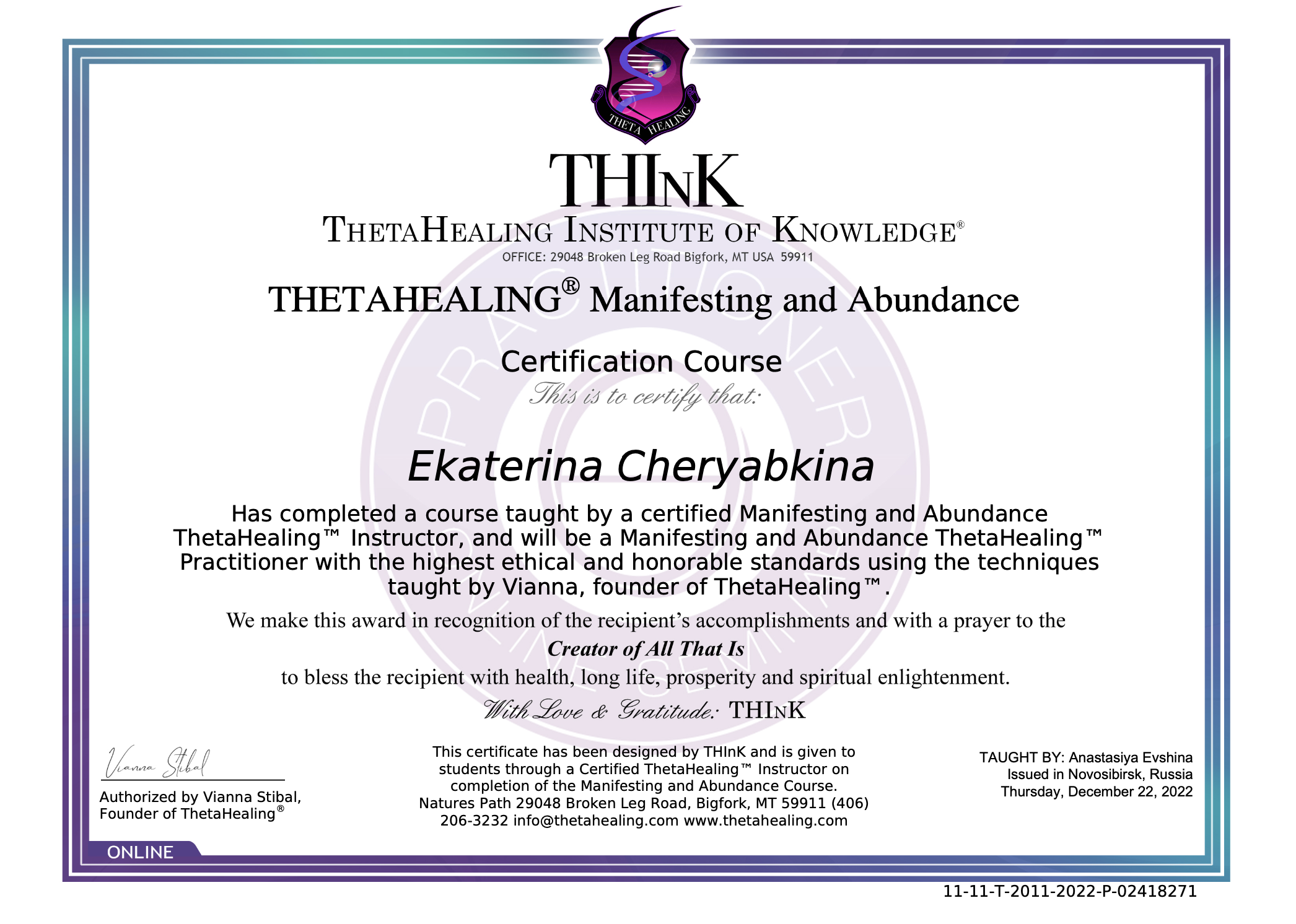 ThetaHealing — Manifesting and Abundance