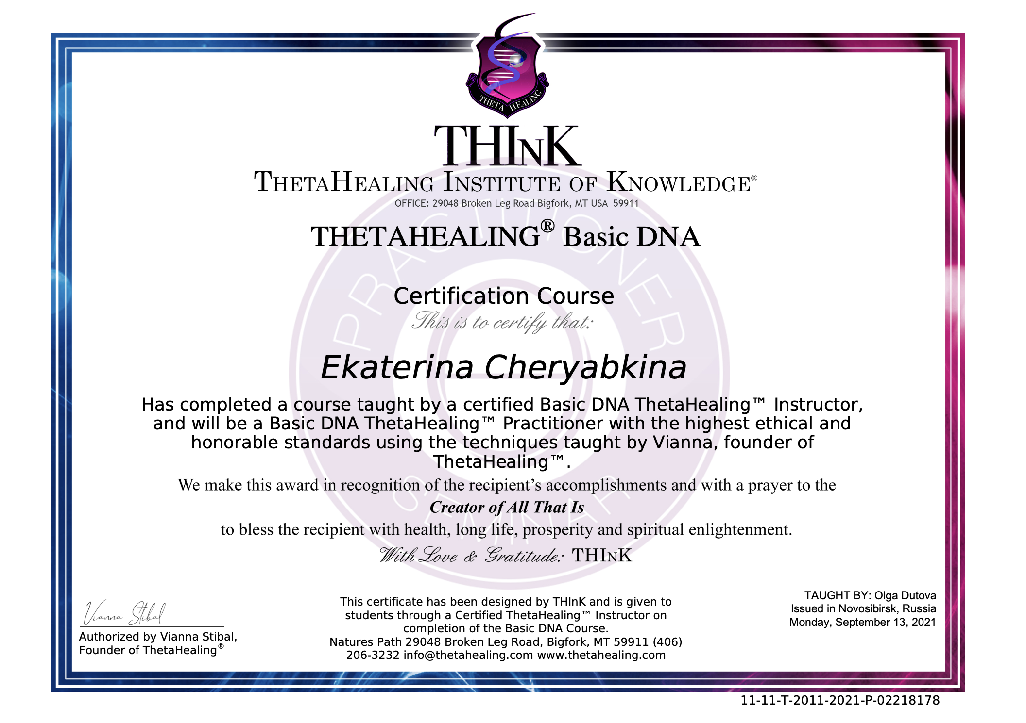 ThetaHealing — Basic DNA